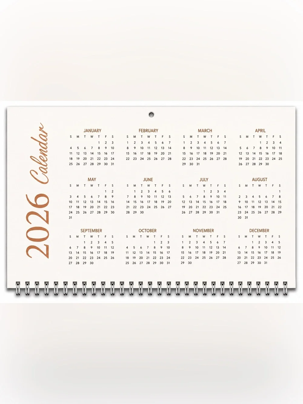 Christian 2026 Wall Calendar Walking With God Through All Seasons Jesus